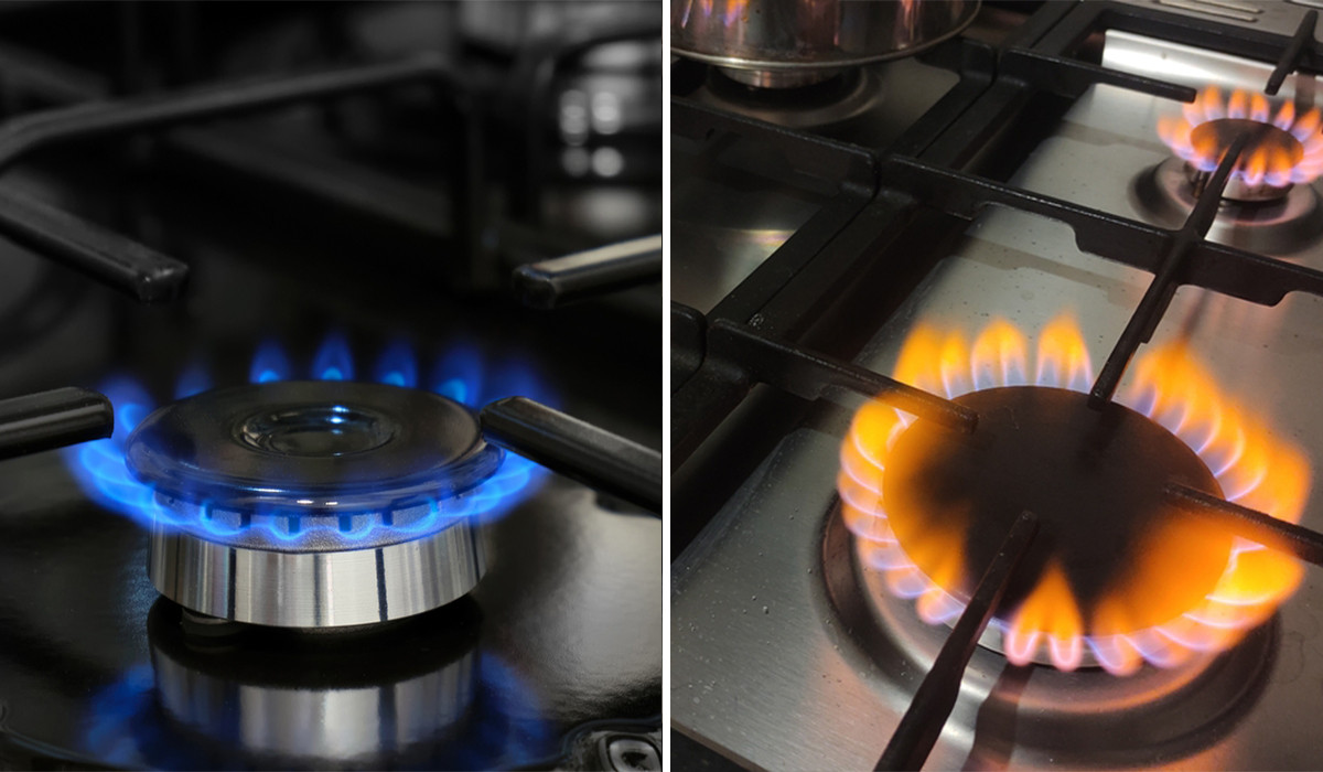 Chất lượng bình gas làm gas có màu lửa đỏ