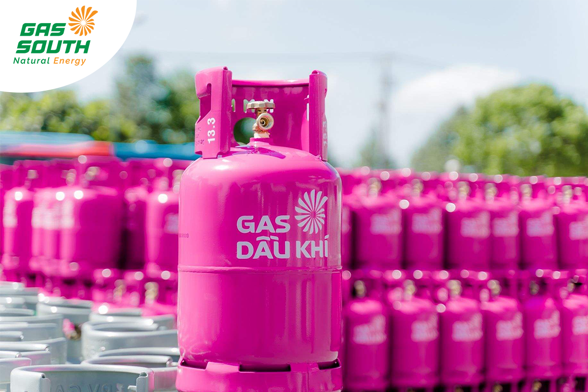 Bình gas dân dụng với dung tích phù hợp cho hộ gia đình