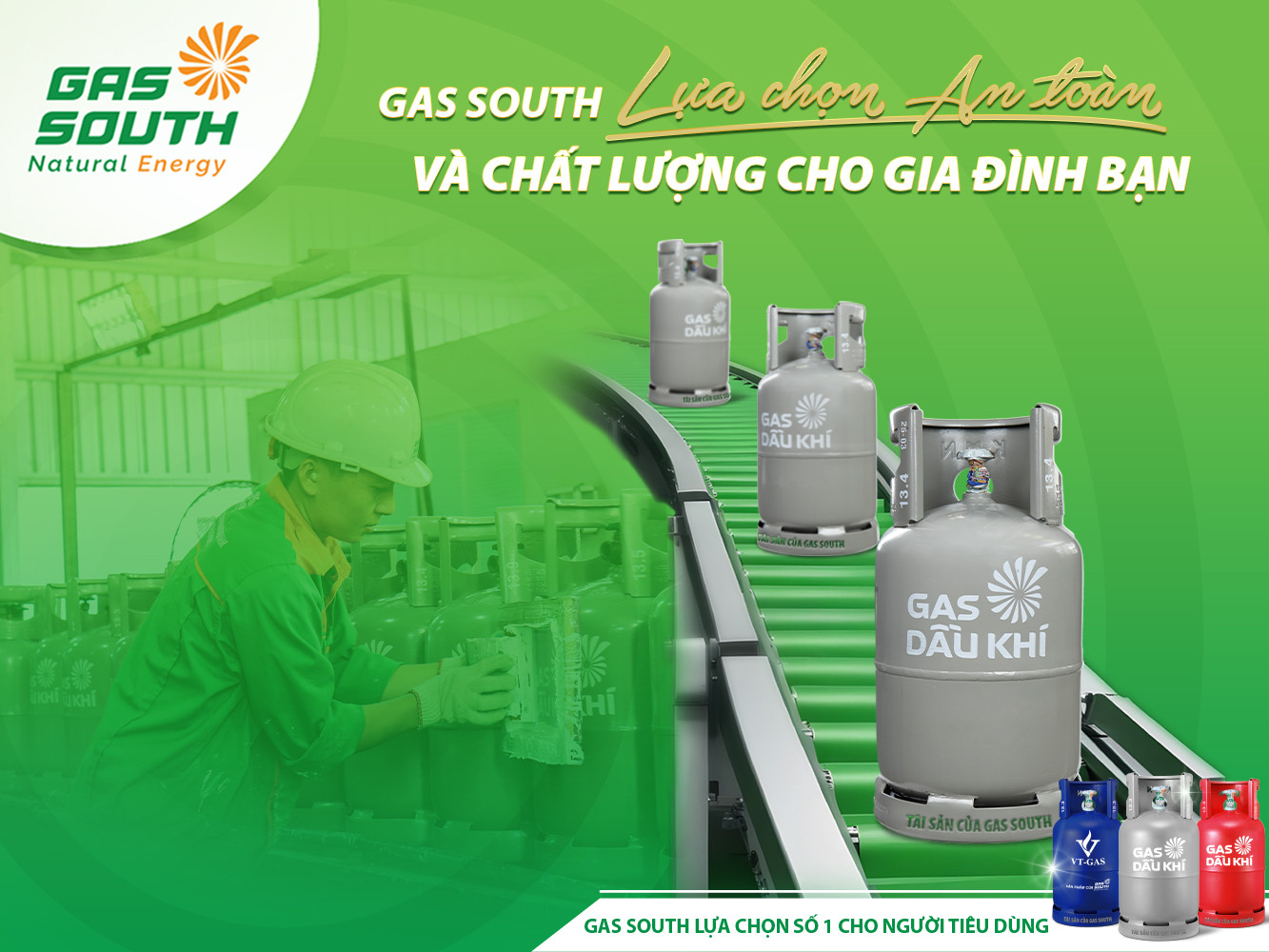 Gas South - lựa chọn an toàn và chất lượng cho gia đình bạn