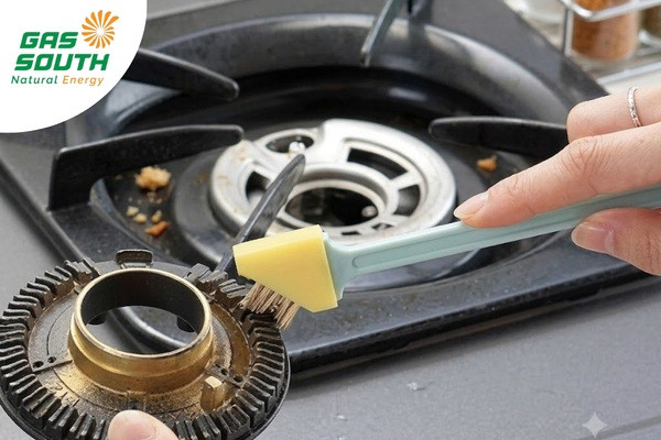 Vệ sinh bề mặt bếp gas hồng ngoại sau khi bếp đã nguội