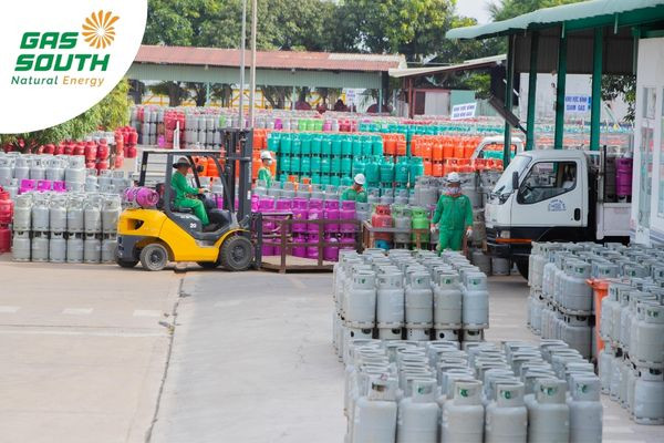 Bình gas có nhiều màu vỏ khác nhau