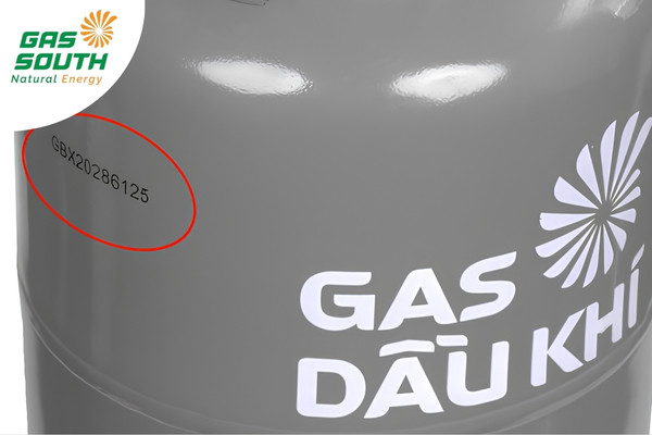 Xem mã định danh trên vỏ chai LPG Gas South