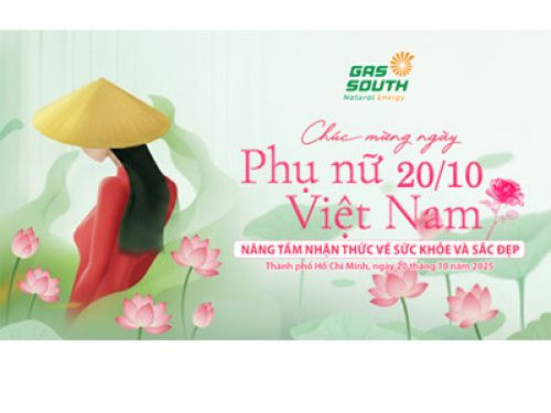 Gas South chúc mừng ngày Phụ Nữ Việt Nam 20-10