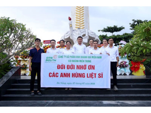 Gas South tri ân các Anh hùng Liệt sĩ nhân ngày 27/7